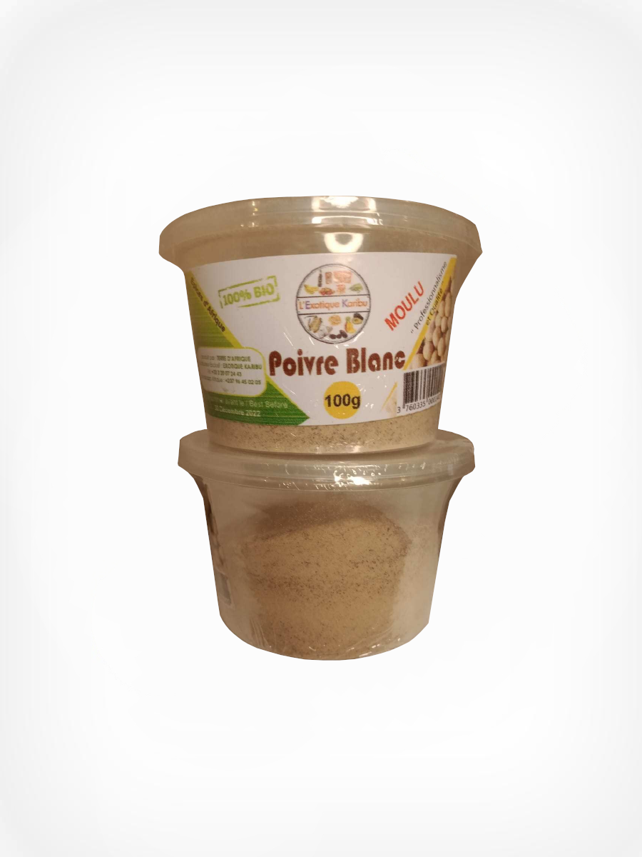 poivre blanc en poudre 100g 