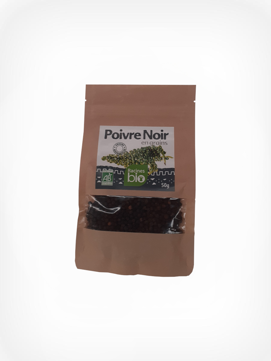 poivre noir en grains bio 50g