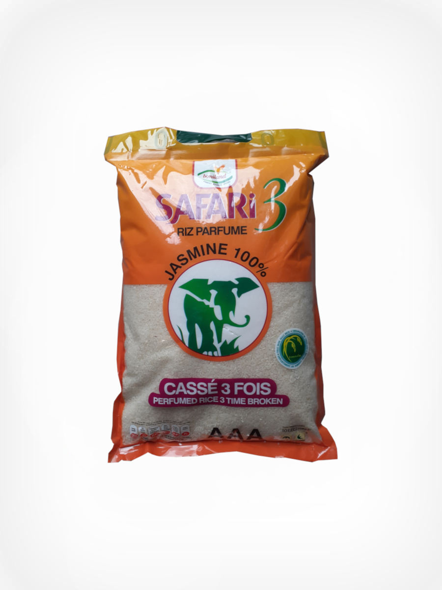 Riz Safari cassé 3 fois 9.08kg